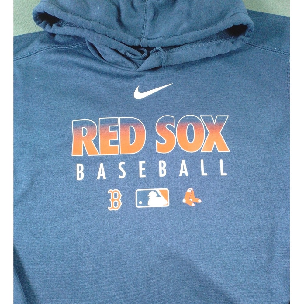 Boston Red Sox Nike Dri-FIT Hoodie Large MLB Authentic Sportswear Athletic Dad